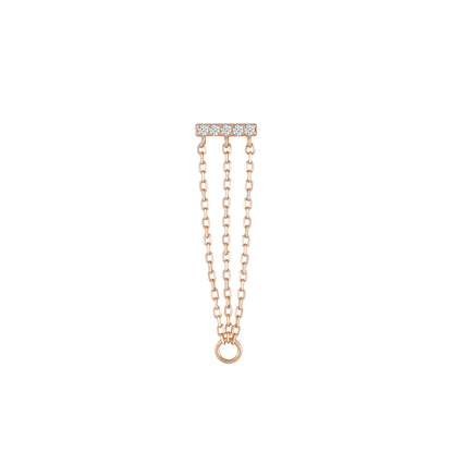 Auralie Threadless End with CZ