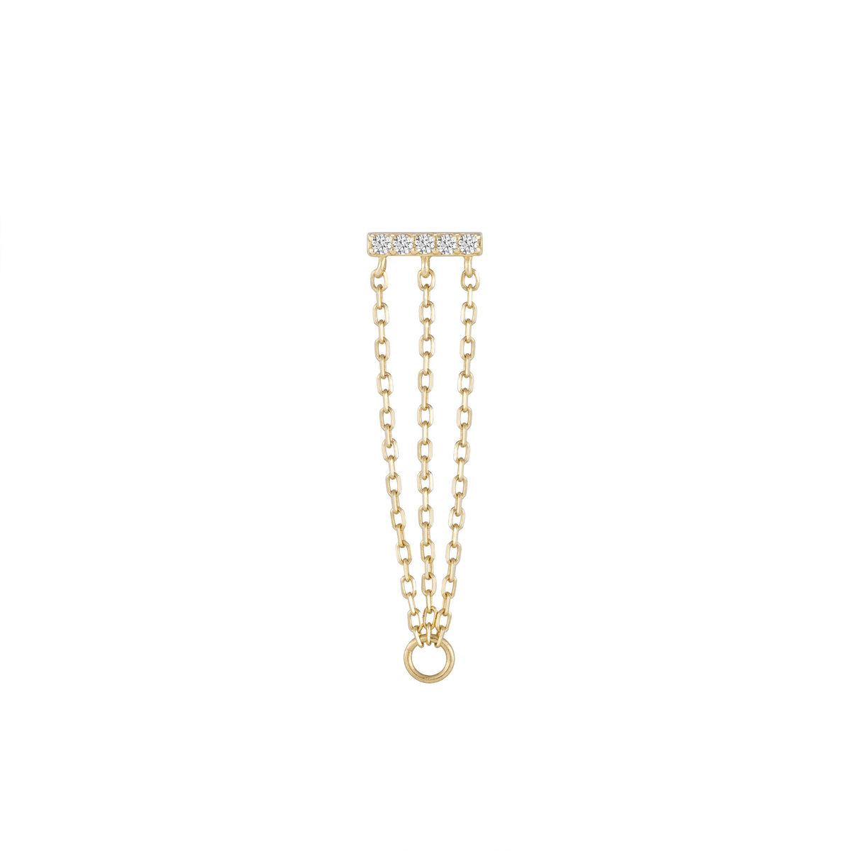 Auralie Threadless End with CZ