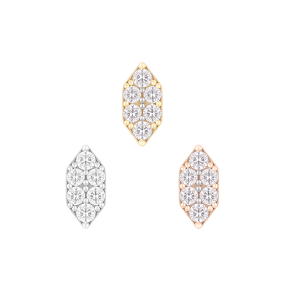 Ba$h Threadless End with Diamond