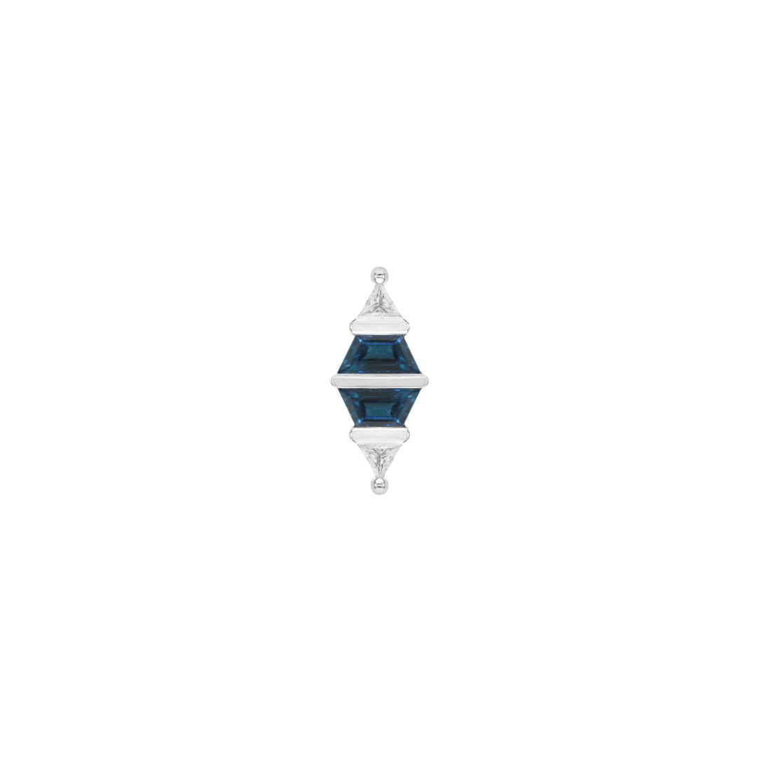 Bang Bang Threadless End with London Blue Topaz