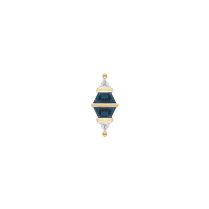 Bang Bang Threadless End with London Blue Topaz
