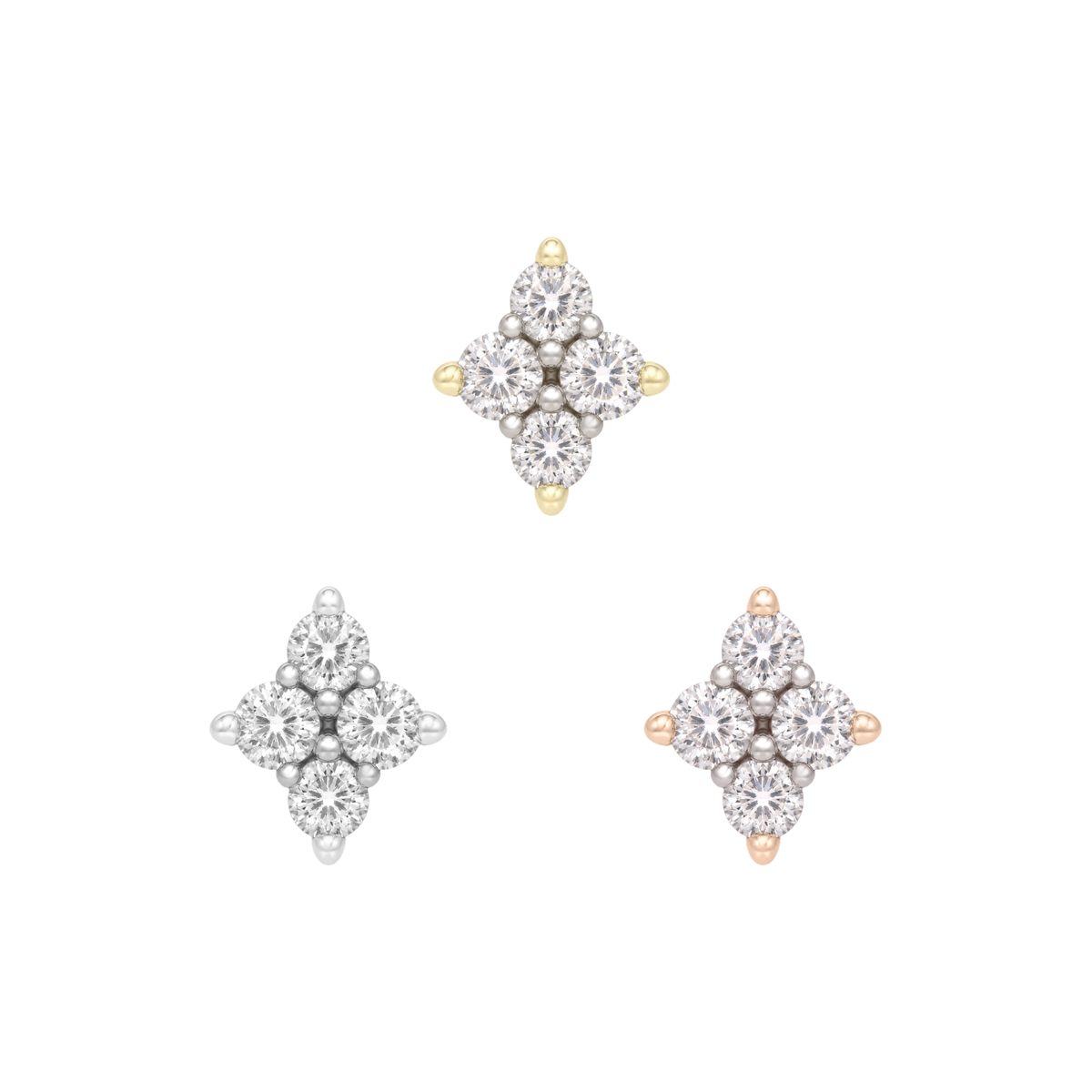 Belle Threadless End with Diamond