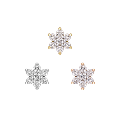 Bloom Threadless End with Diamond