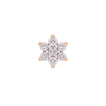Bloom Threadless End with Diamond