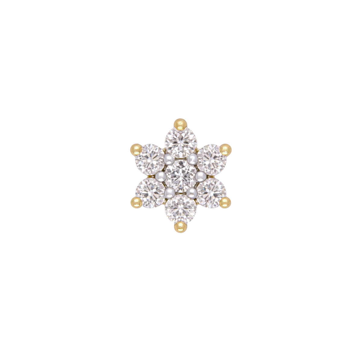 Bloom Threadless End with Diamond