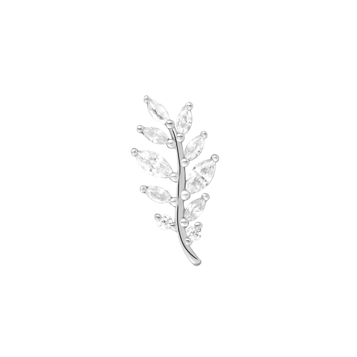 Botaniste Threadless End with CZ