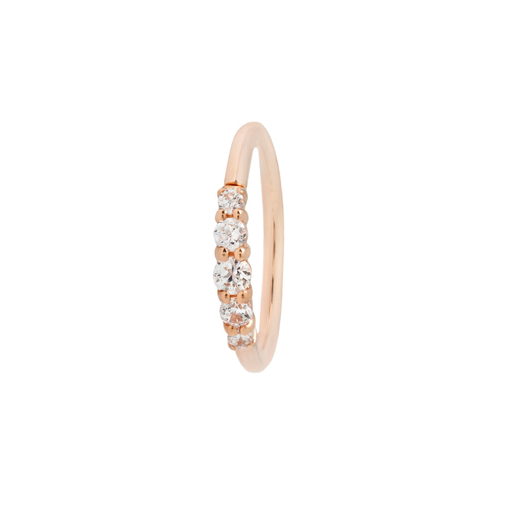 Brigitte Seam Ring with CZ