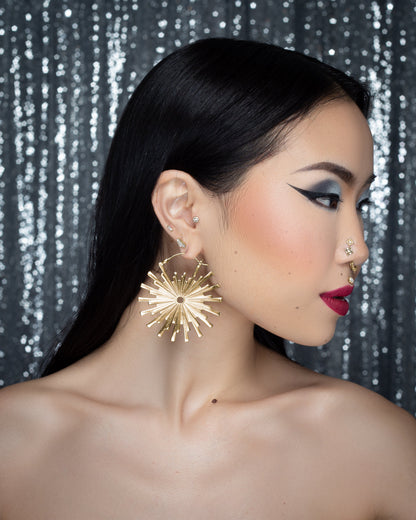 Galaxy Earrings Gold Plated