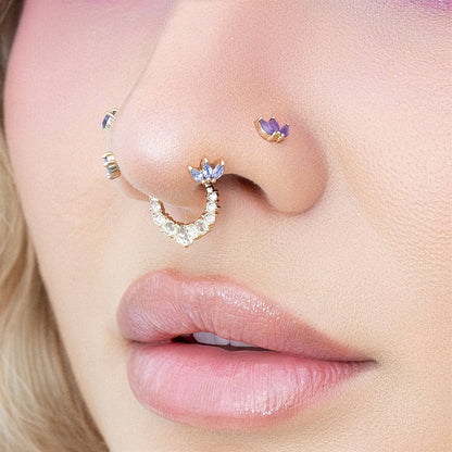 Moet Mini Threadless End with Tanzanite