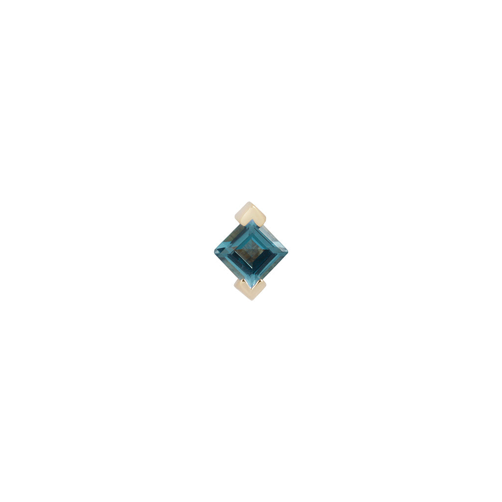 Celestial Threadless End with London Blue Topaz