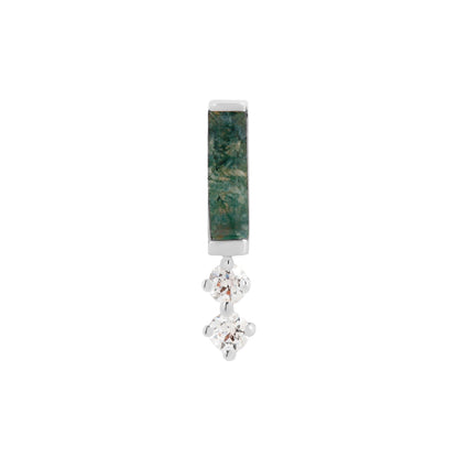 Crave Threadless End with Moss Agate