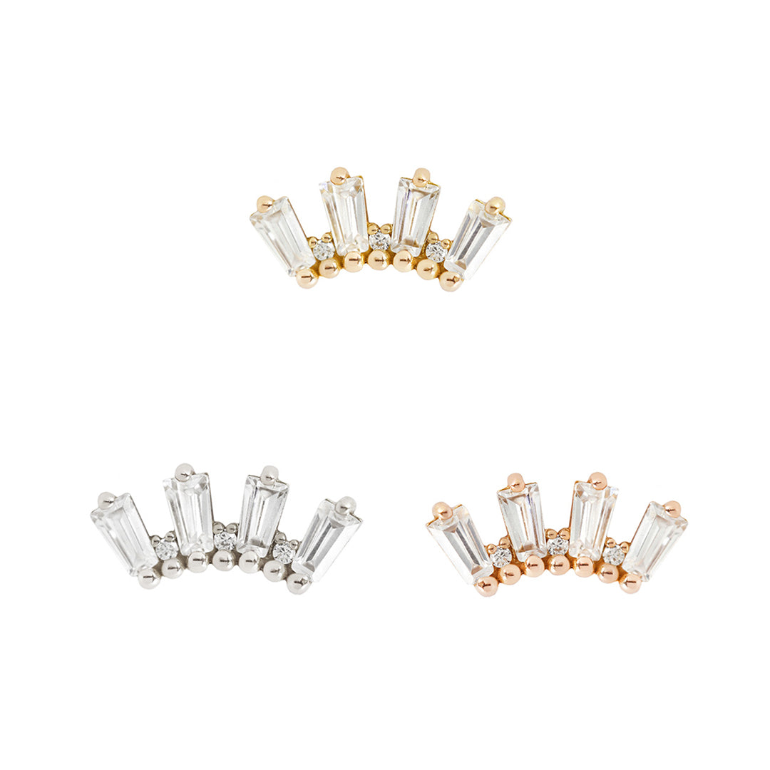 Crown Jewels Threadless End with CZ