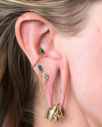 Mystic Threadless End with Malachite