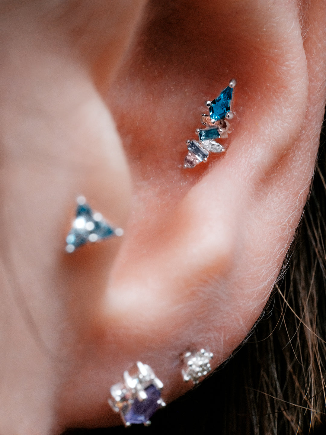 Mixt Threadless End with London Blue Topaz
