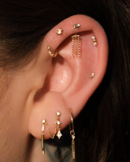 Babe Threadless End with Diamond