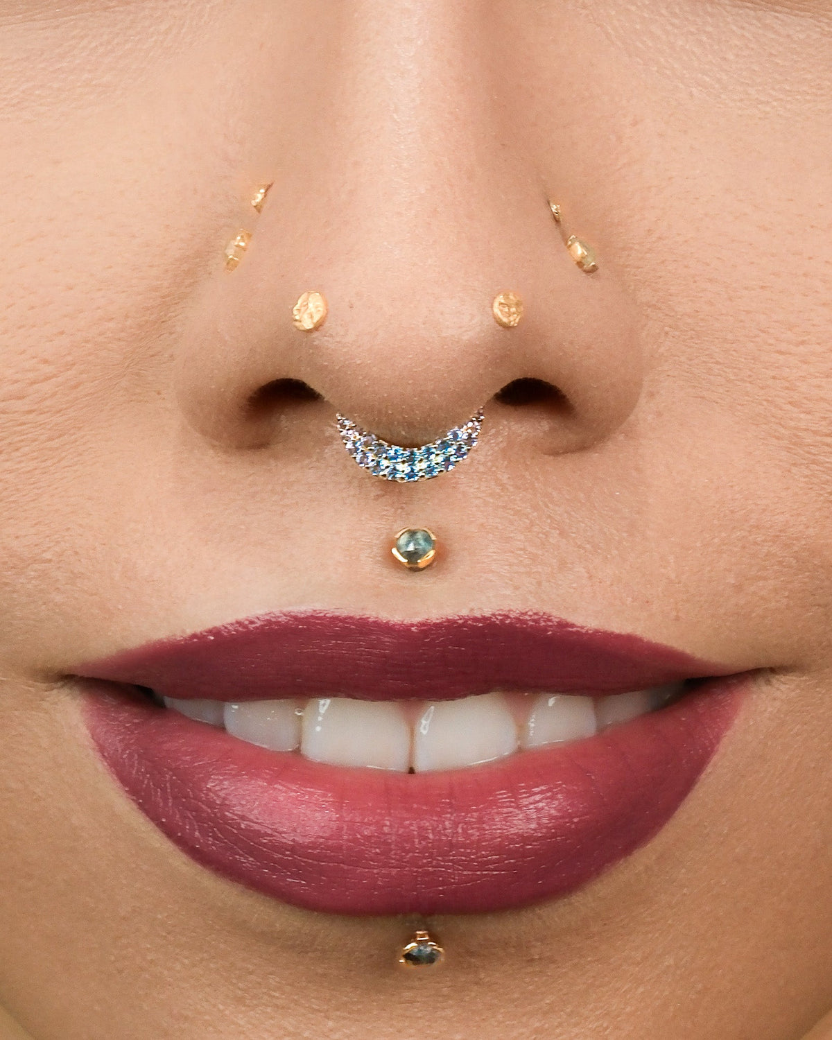 Metamorphosis Clicker with Blue Topaz Ombre