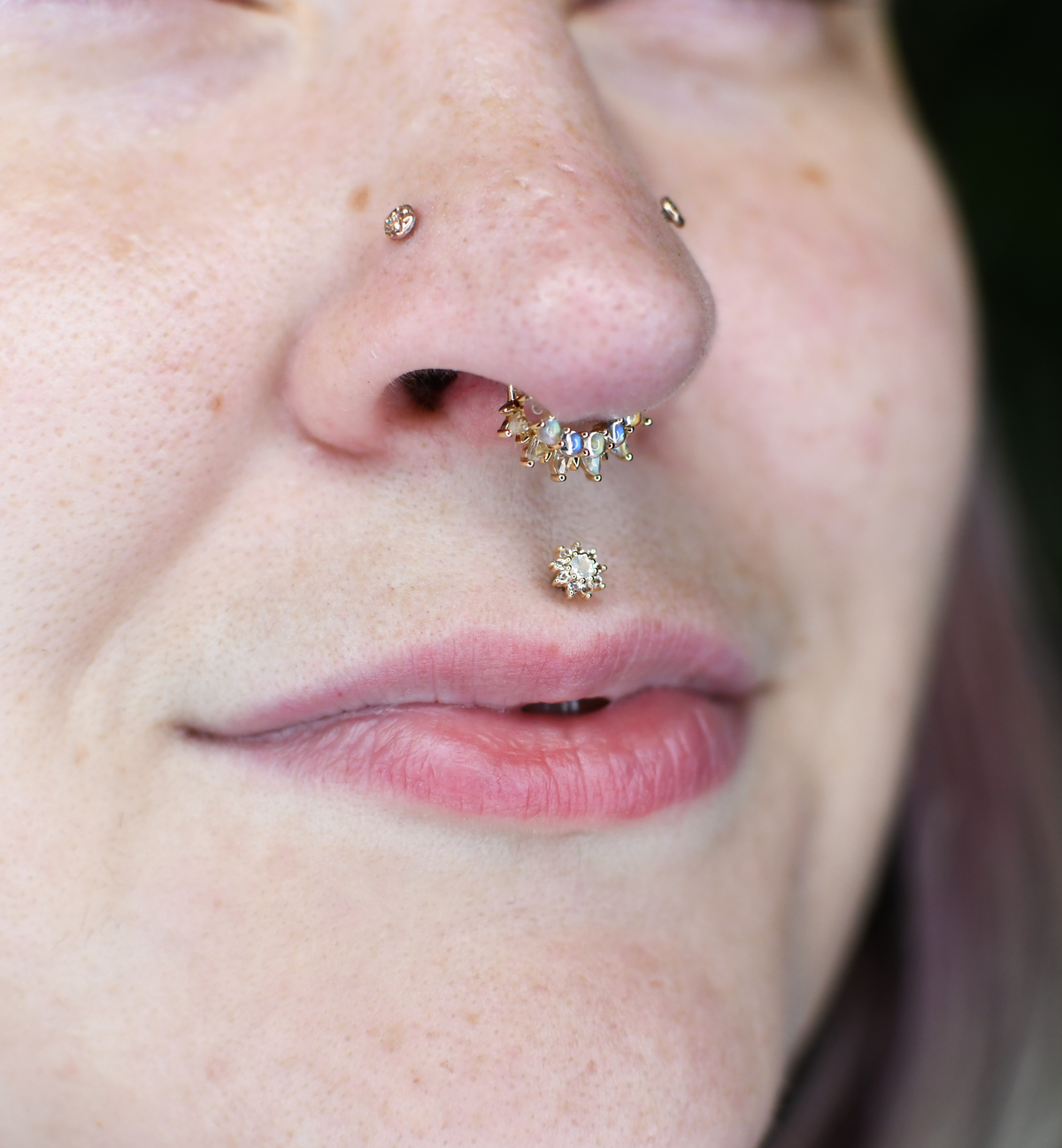 Purpose Clicker with Rainbow Moonstone