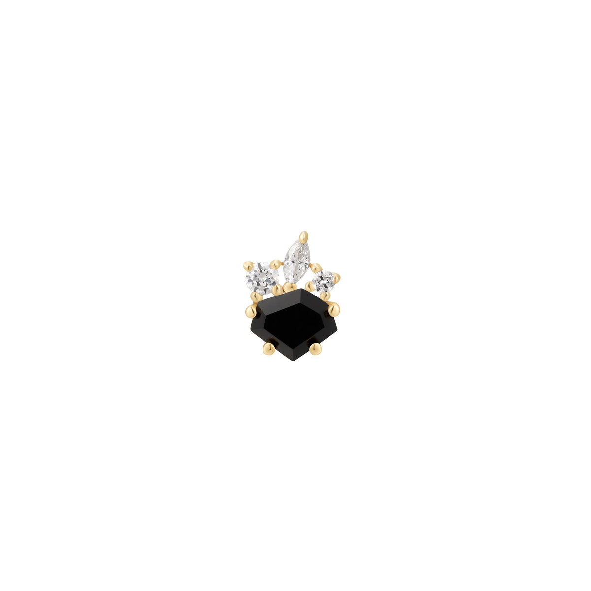 Darque Threadless End with Agate