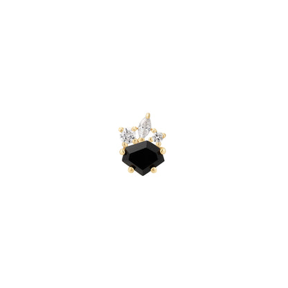 Darque Threadless End with Agate