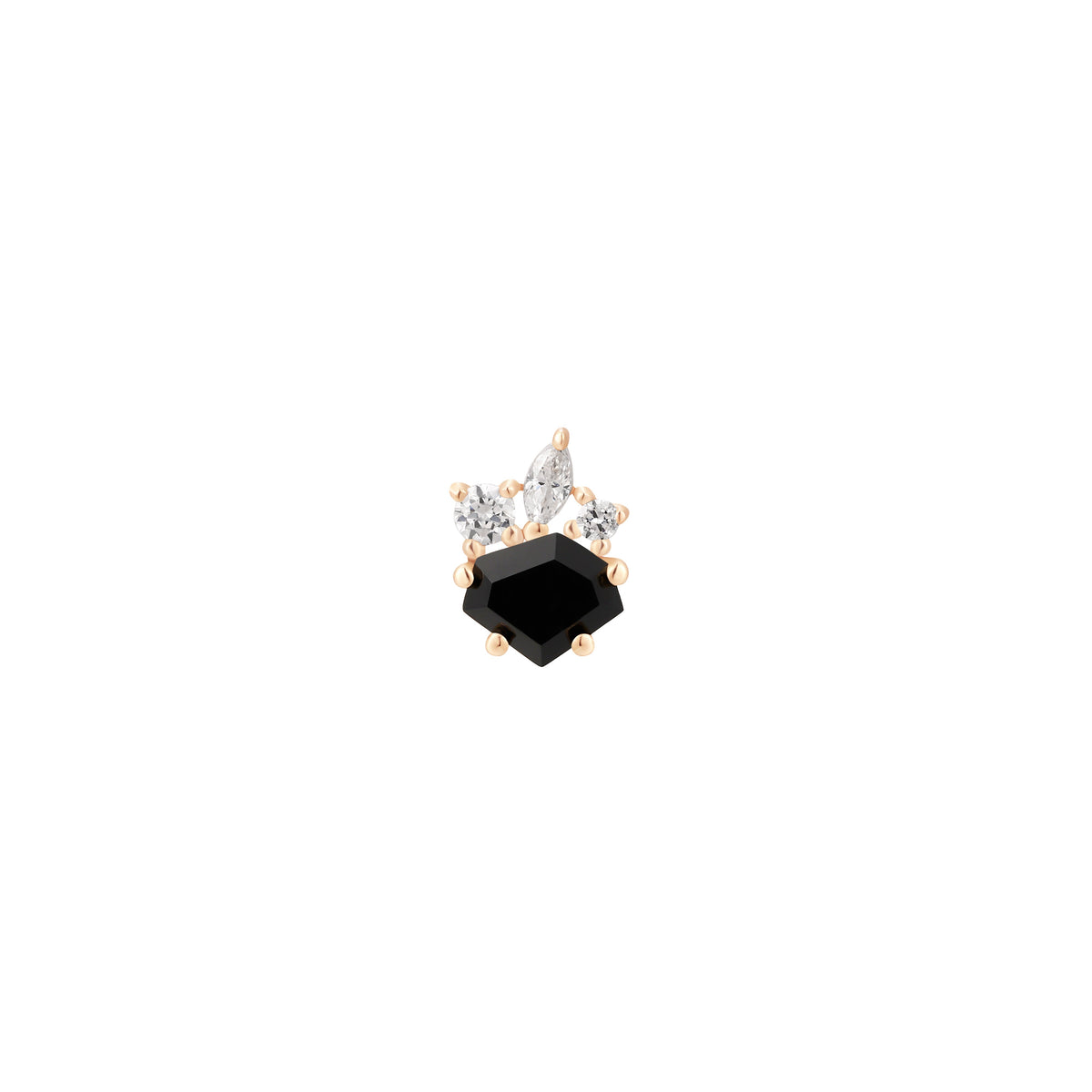 Darque Threadless End with Agate