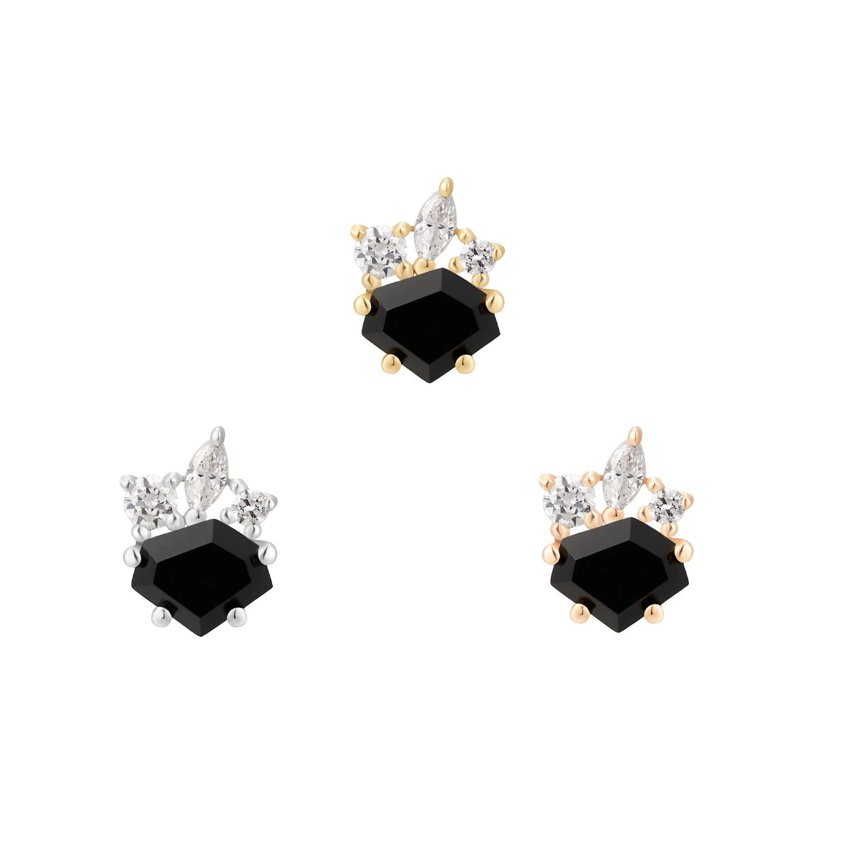 Darque Threadless End with Agate