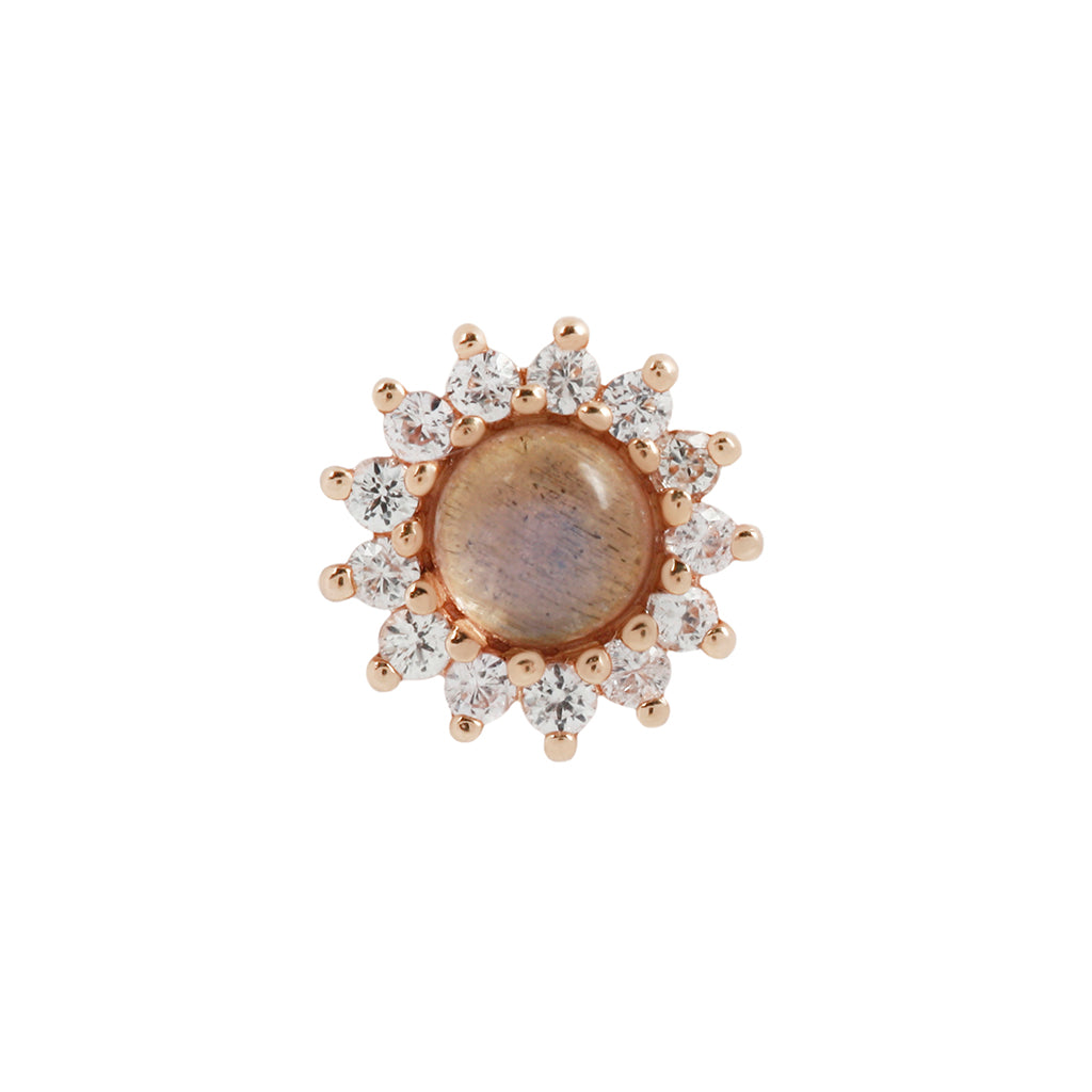 Delphine Threadless End with Labradorite