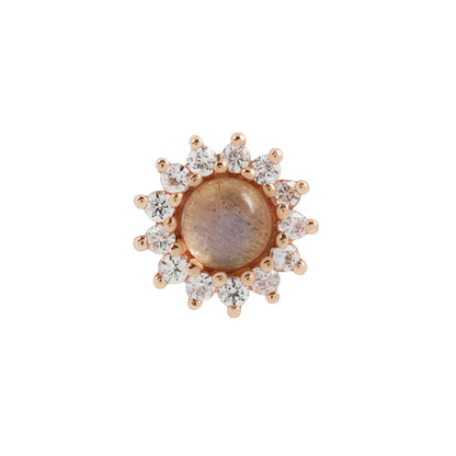 Delphine Threadless End with Labradorite