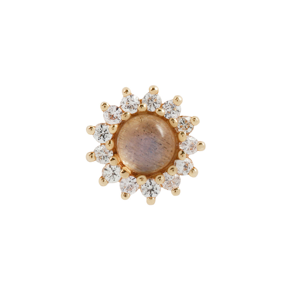 Delphine Threadless End with Labradorite