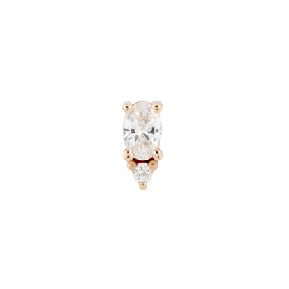 Desden Threadless End with CZ