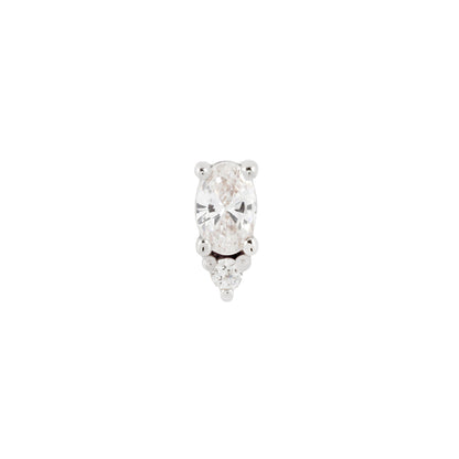 Desden Threadless End with CZ