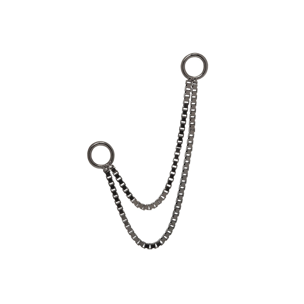 Box Double Black Rhodium Chain