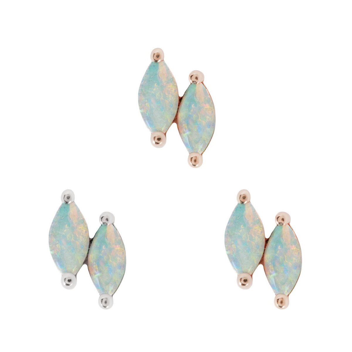 Zuri Double Threadless End with Opal