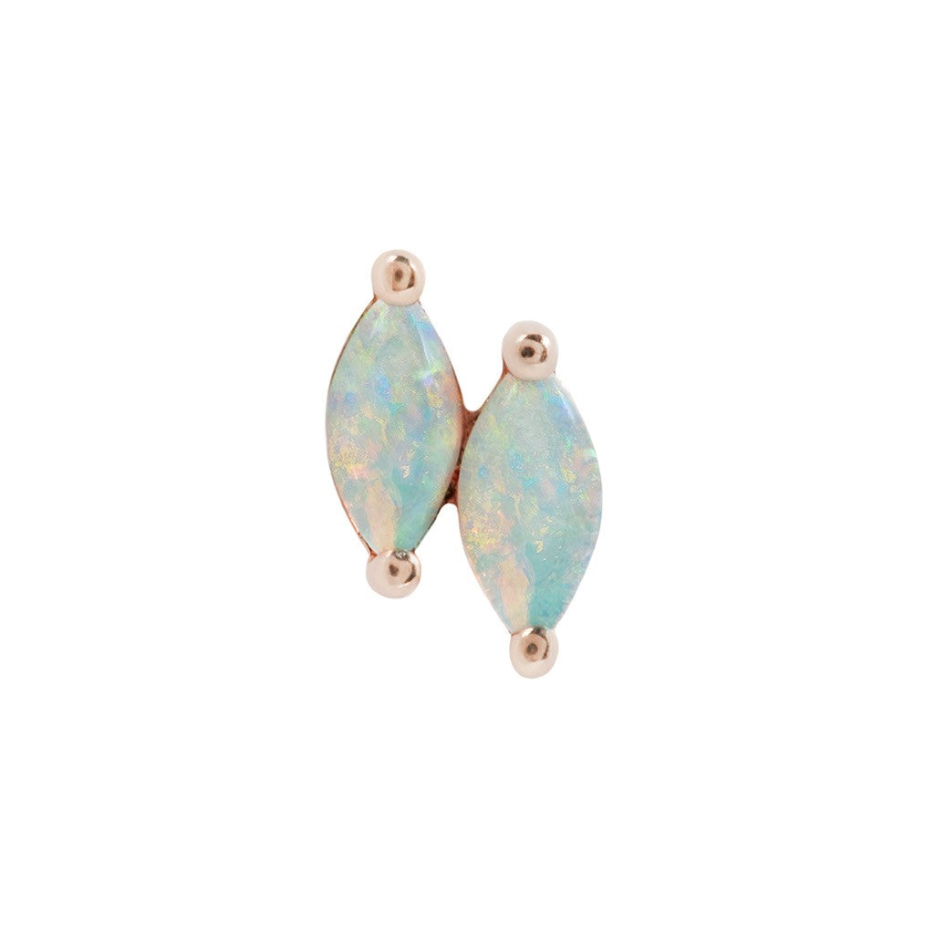 Zuri Double Threadless End with Opal