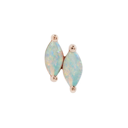 Zuri Double Threadless End with Opal