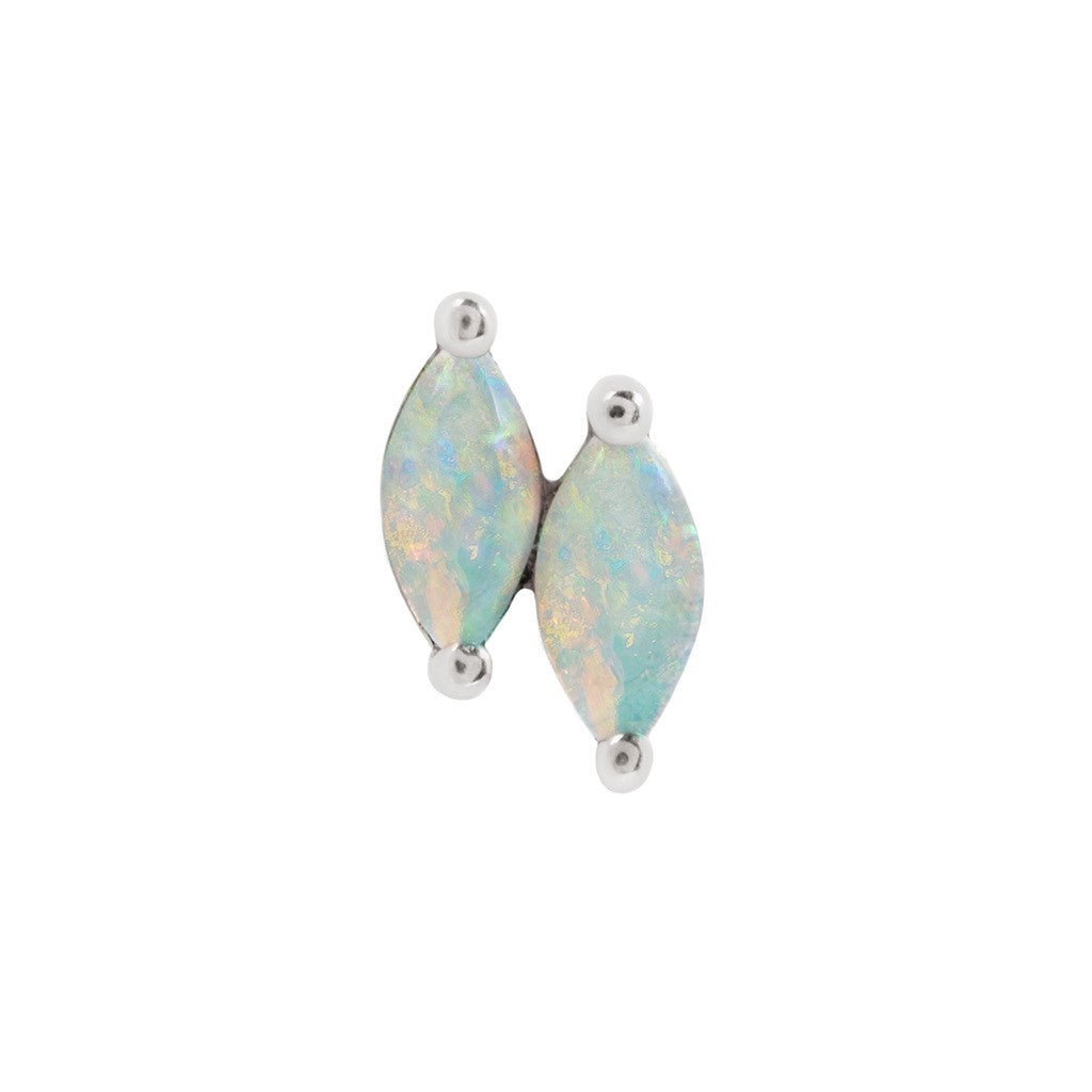 Zuri Double Threadless End with Opal