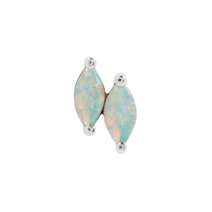 Zuri Double Threadless End with Opal