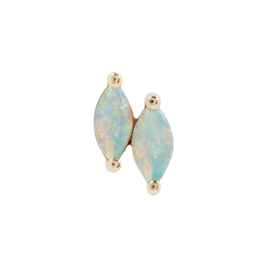Zuri Double Threadless End with Opal