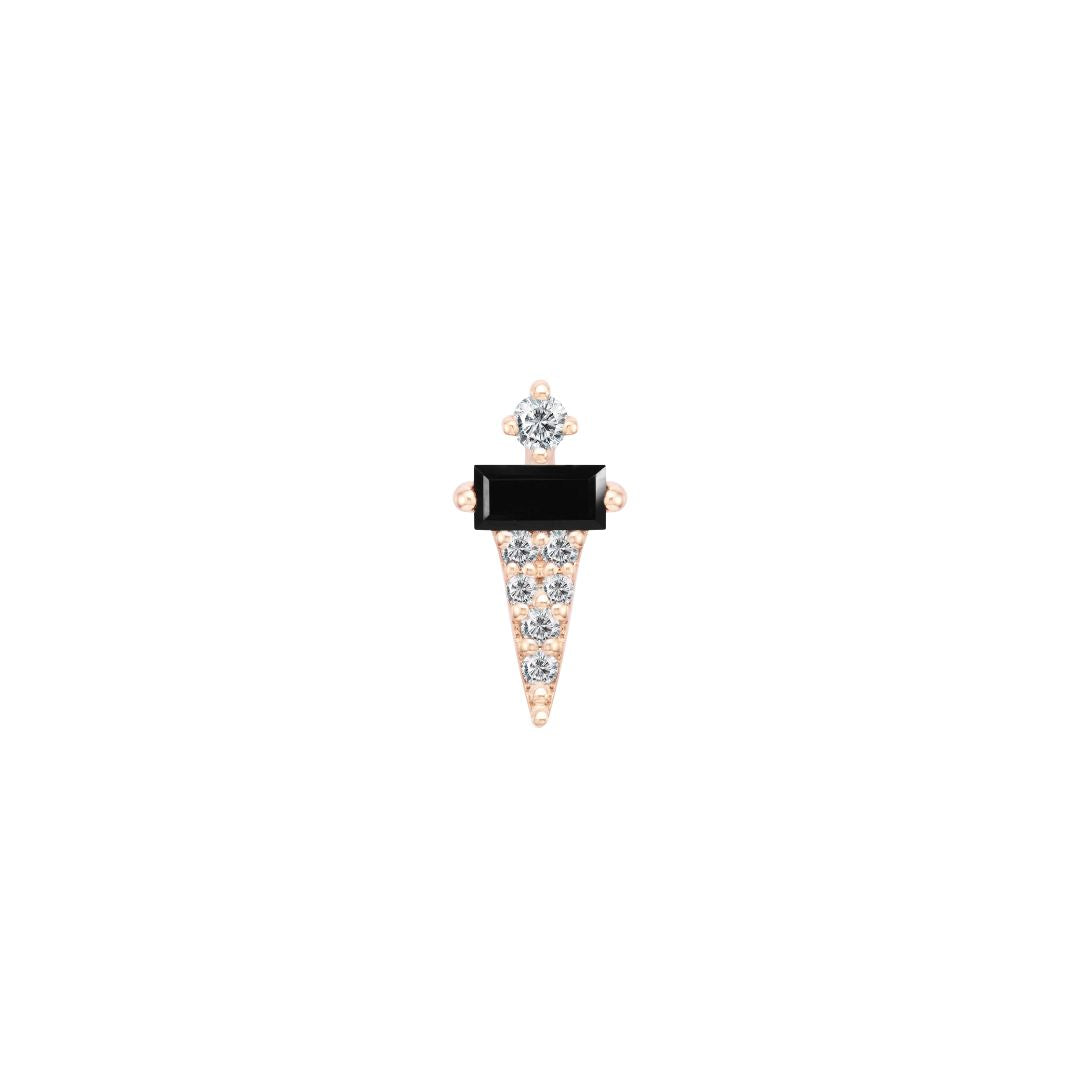 Dystrikt Threadless End with Black Spinel