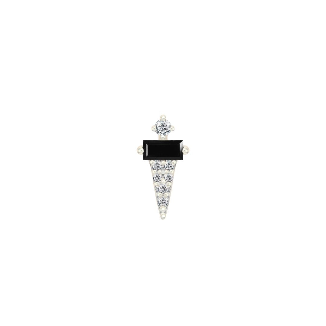 Dystrikt Threadless End with Black Spinel
