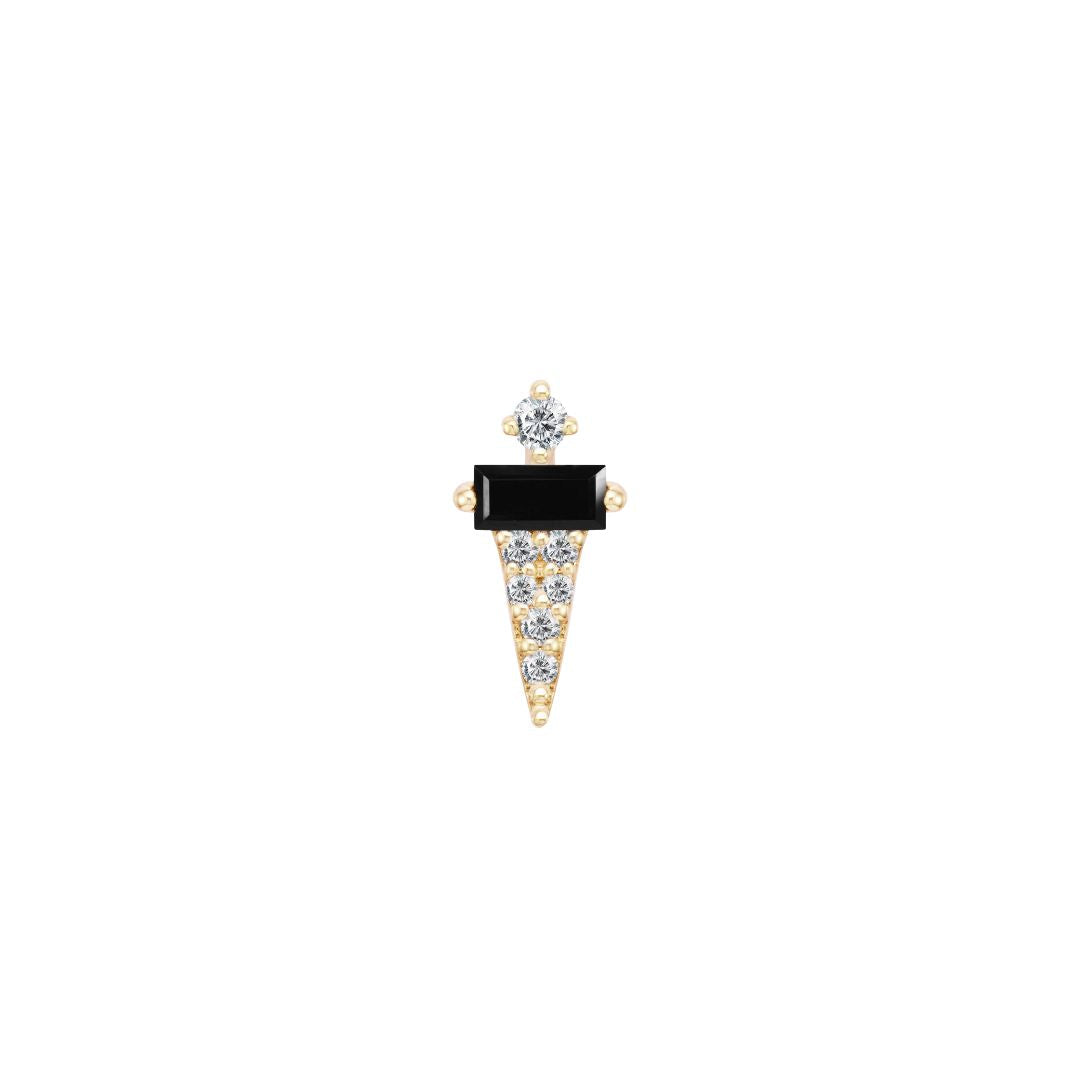 Dystrikt Threadless End with Black Spinel