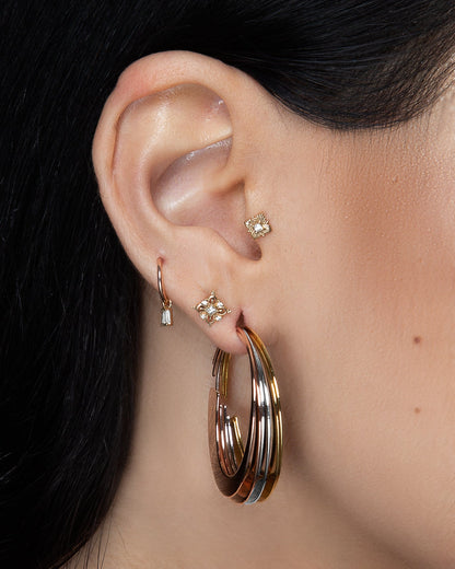 Mirah Earrings - Gold and Silver Plated