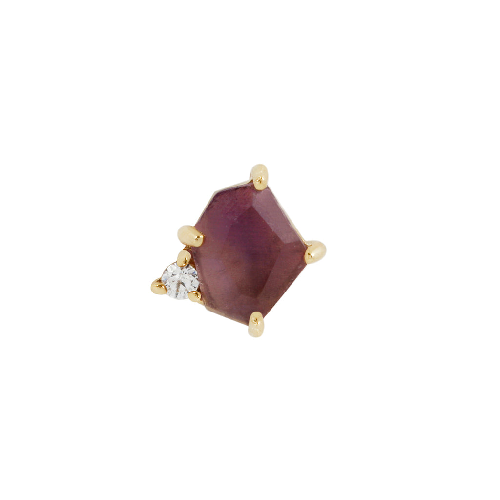 Elicit Threadless End with Amethyst