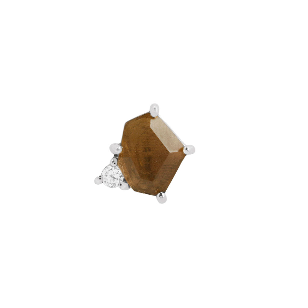Elicit Threadless End with Smoky Quartz
