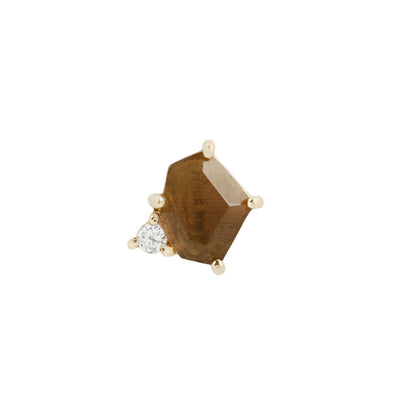 Elicit Threadless End with Smoky Quartz