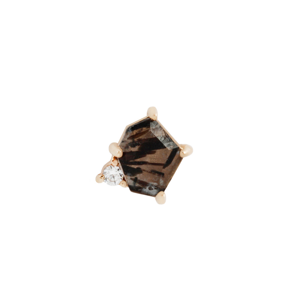 Elicit Threadless End with Tourmalinated Quartz