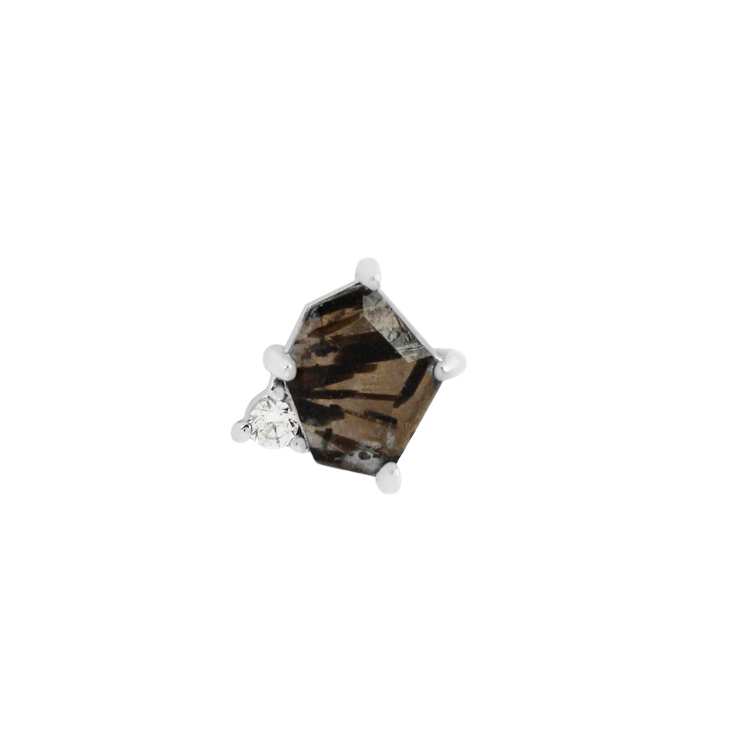 Elicit Threadless End with Tourmalinated Quartz