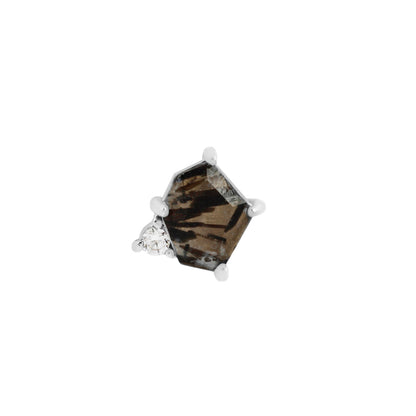 Elicit Threadless End with Tourmalinated Quartz