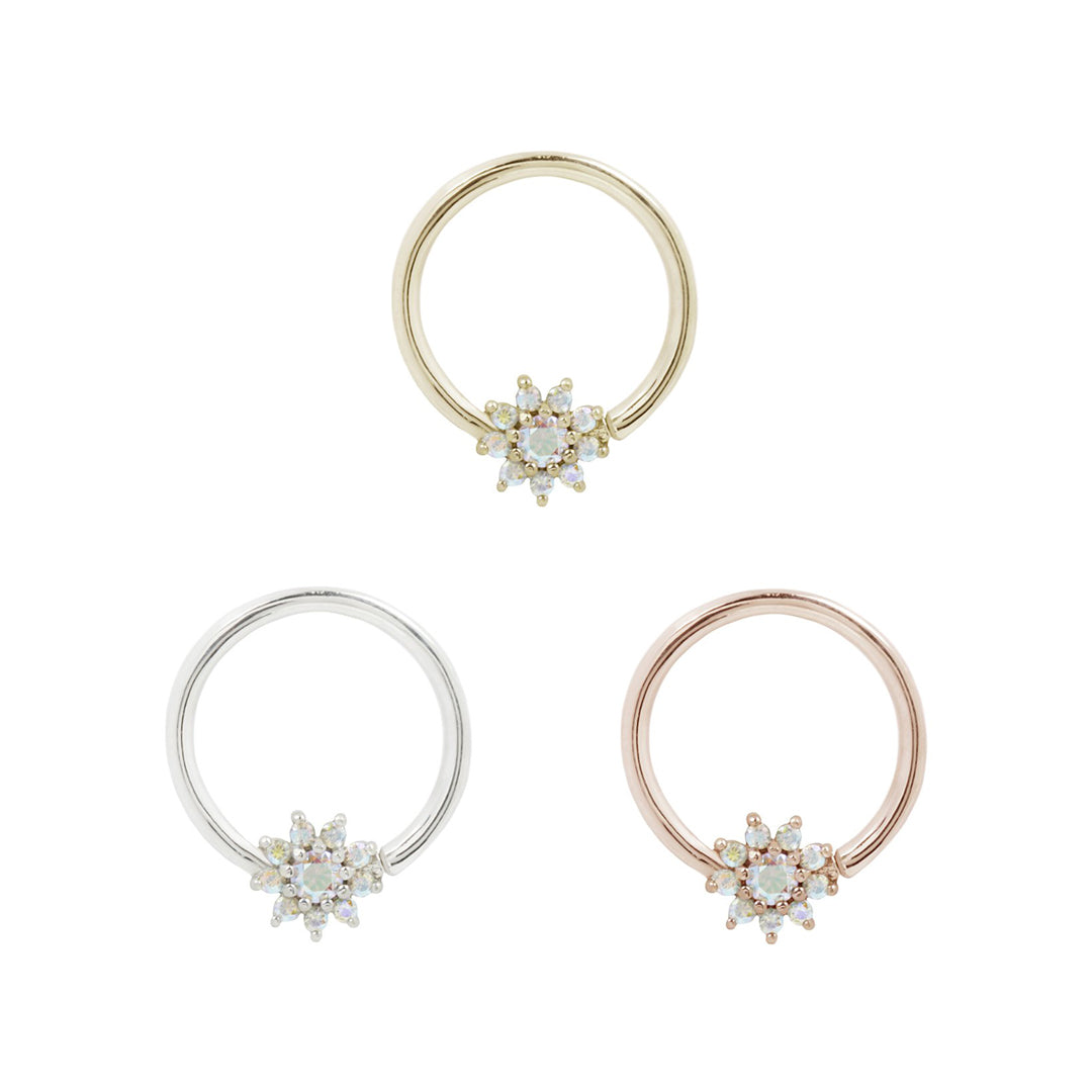 Eloise Seam Ring with Mercury Mist Topaz