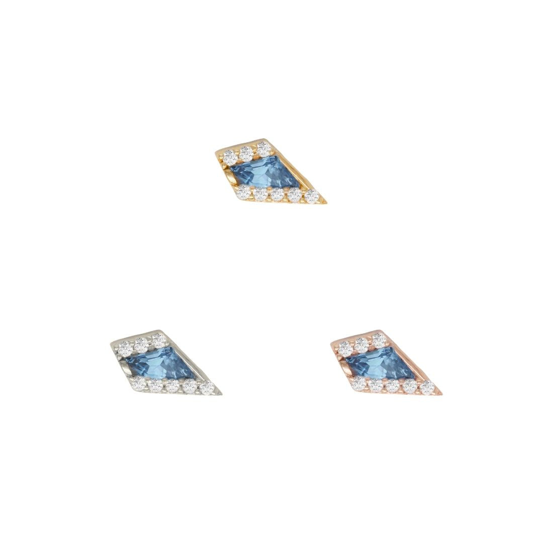 Eminence Threadless End with London Blue Topaz