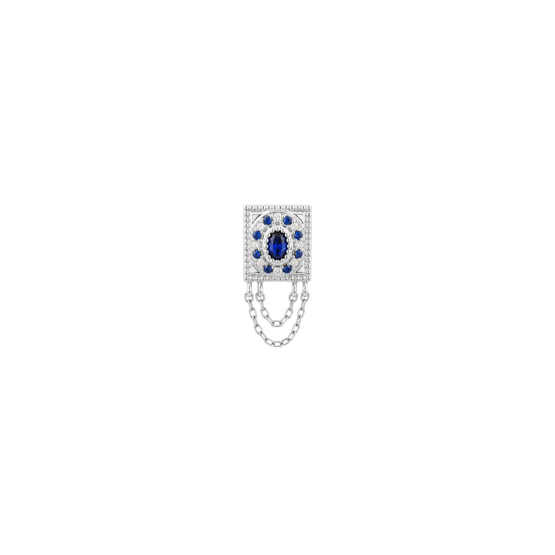 Enchanted Threadless End with Blue Sapphire (Lab Grown)